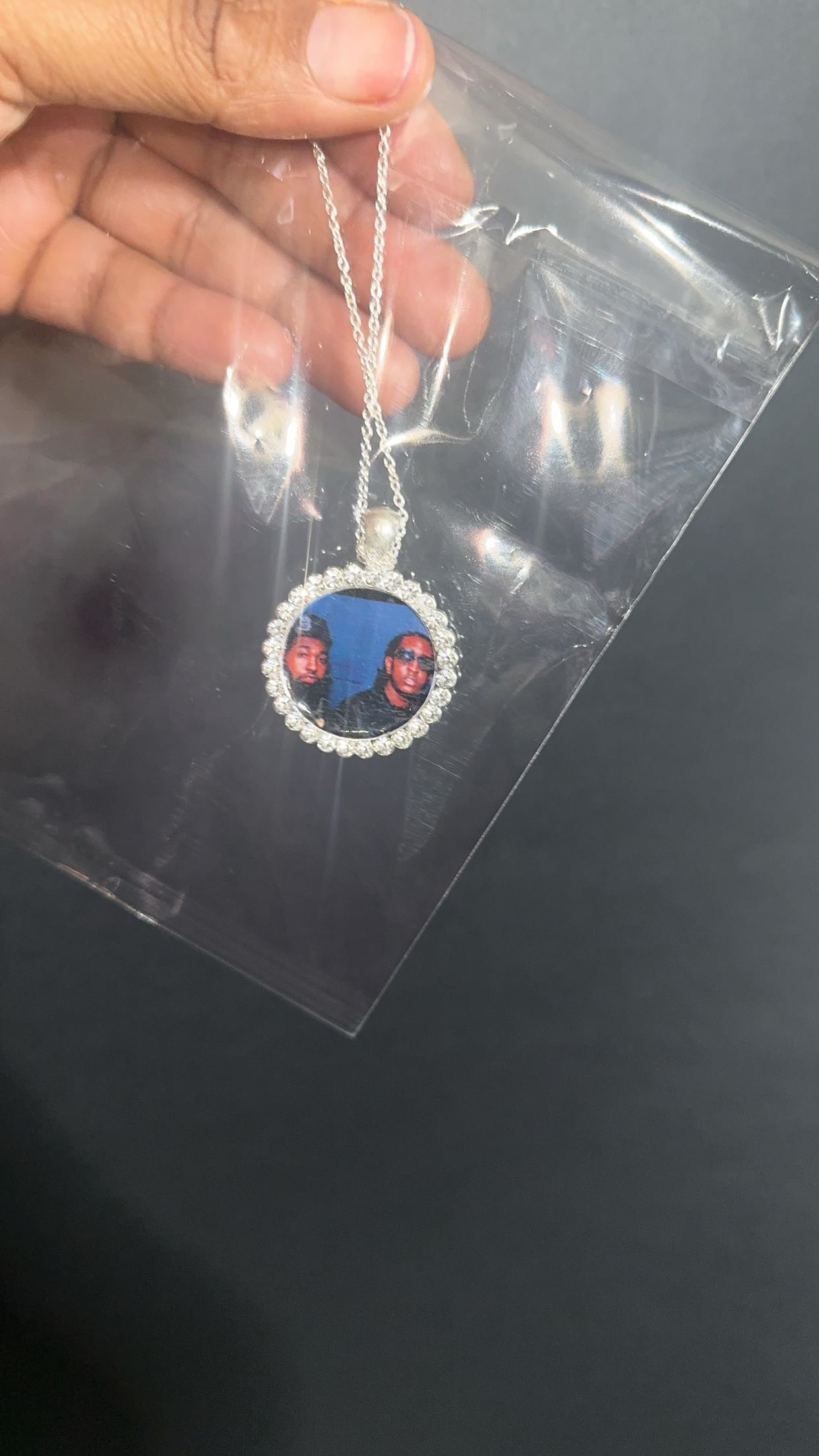 Round Photo Necklace