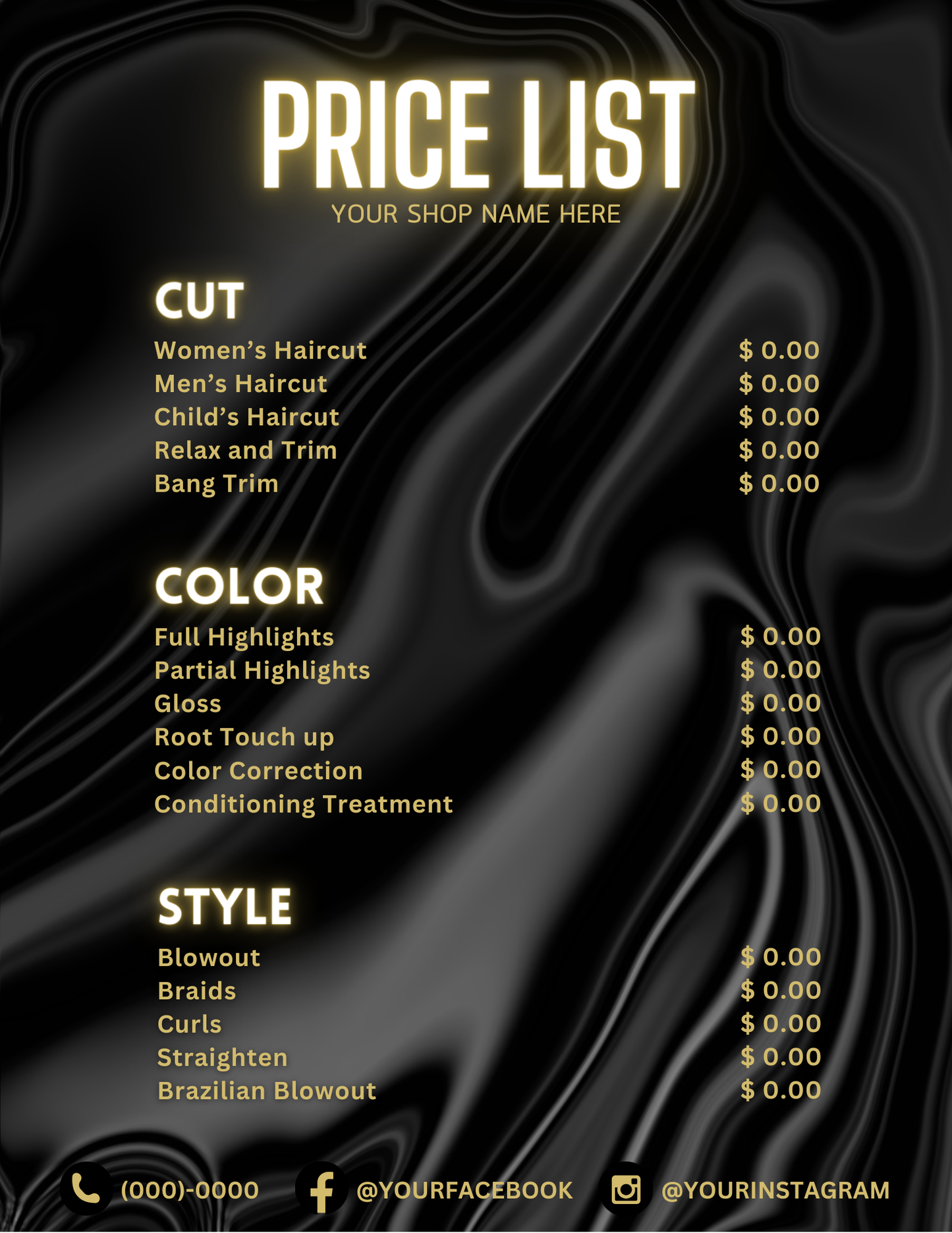 Price List Template